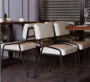 Wholesale Food Chair Milk Tea Shop Restaurant Tables and Chairs Back, Wrought Iron Chairs (M-X3556)