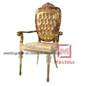 Wedding Furniture Stainless Steel Throne Chairs Luxury Wedding King