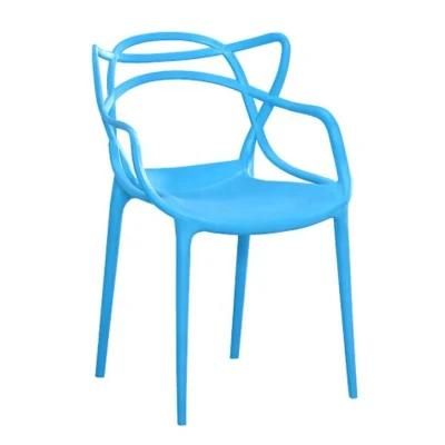 PP Dining Plastic Chaise Outdoor and Indoor Armchair Yard Home Chair for Restaurant