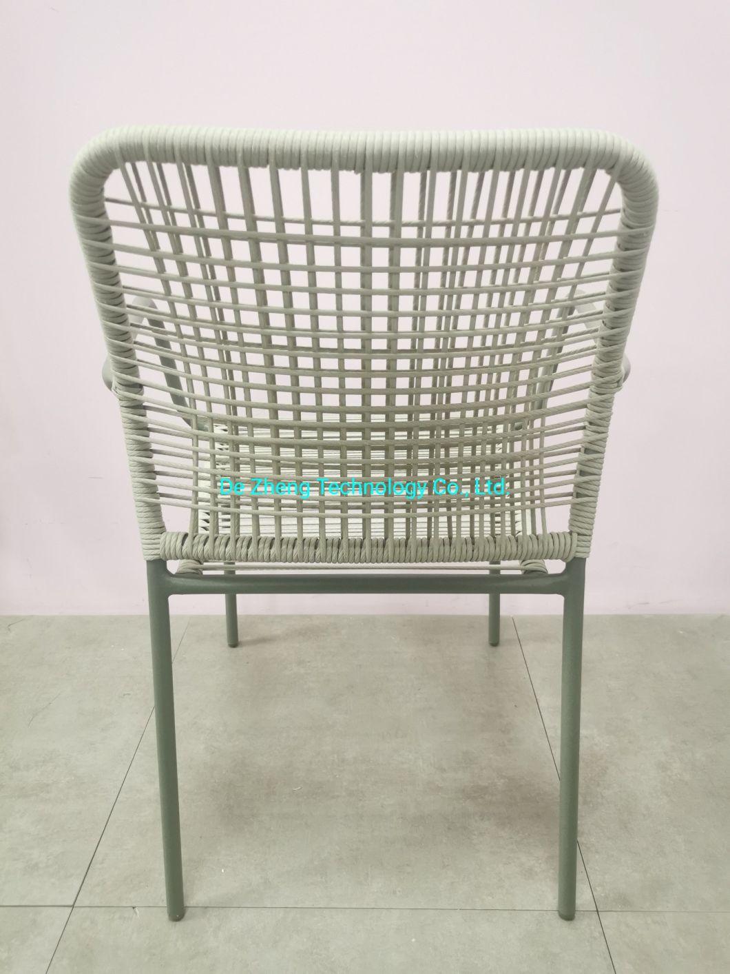 Wholesale Price Aluminum PE Rattan Handcraft Dining Sets 4 Chairs Patio Garden Rattan Modern Balcony Furniture Outdoor