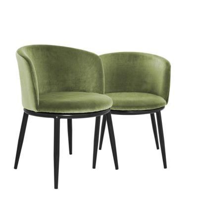 Chair Velvet Relax Green Luxury Modern Dining Chair