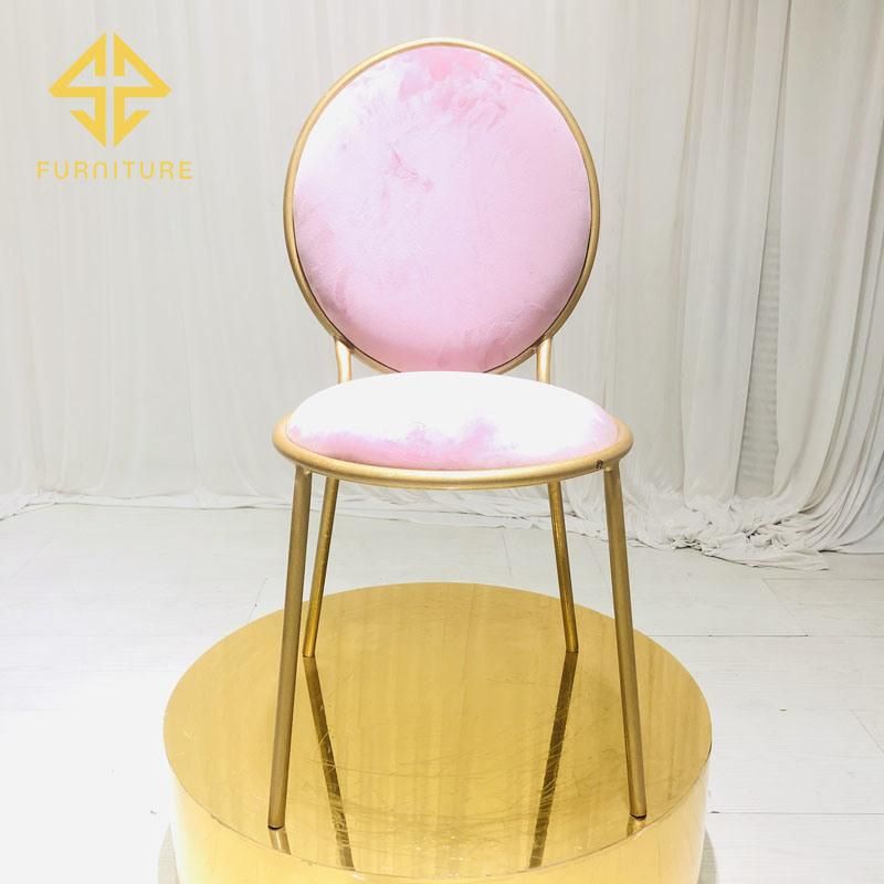 2020hot Supply Wedding Bride Chair with Pink Velvet