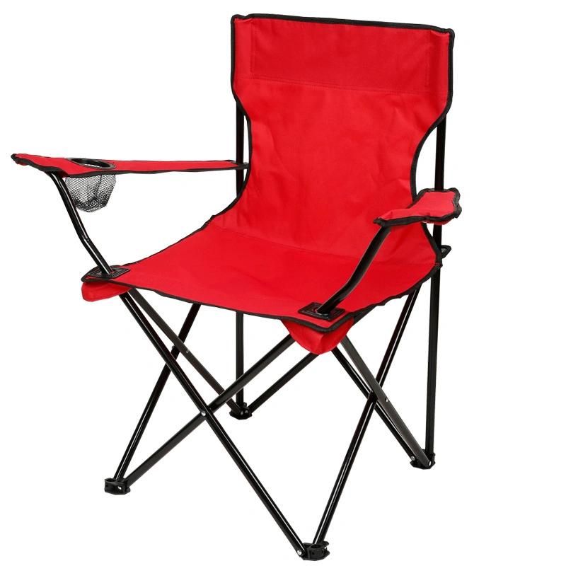 Folding Camping Chairs Outdoor Fishing Chairs with Armrests and Cup Holder High Back Stable Structure Wyz19166