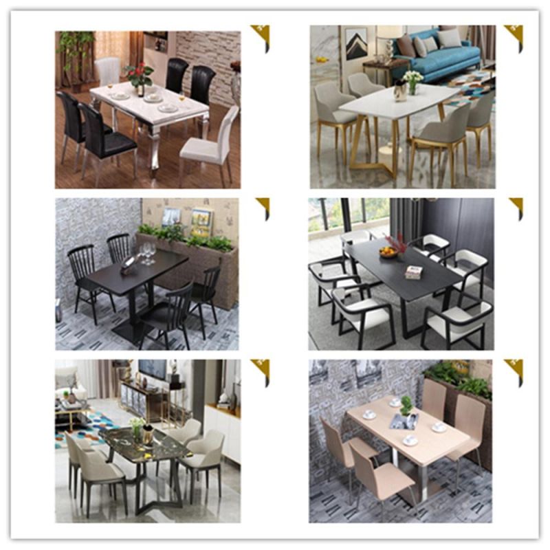 Modern Square Folded Outdoor Furniture Sets Metal Dining Tables