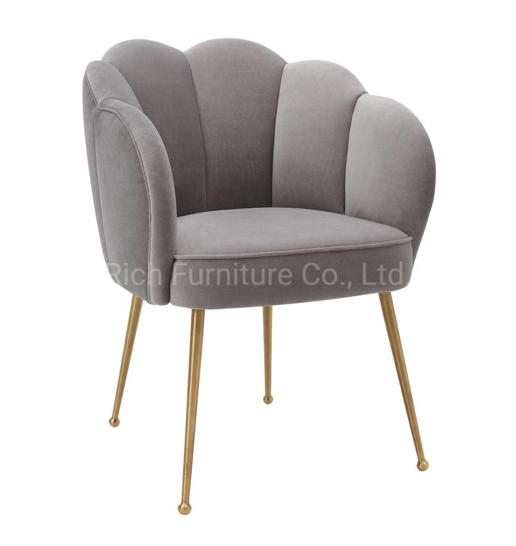 Modern Home Furniture Restaurant Furniture Velvet Golden Dining Chair