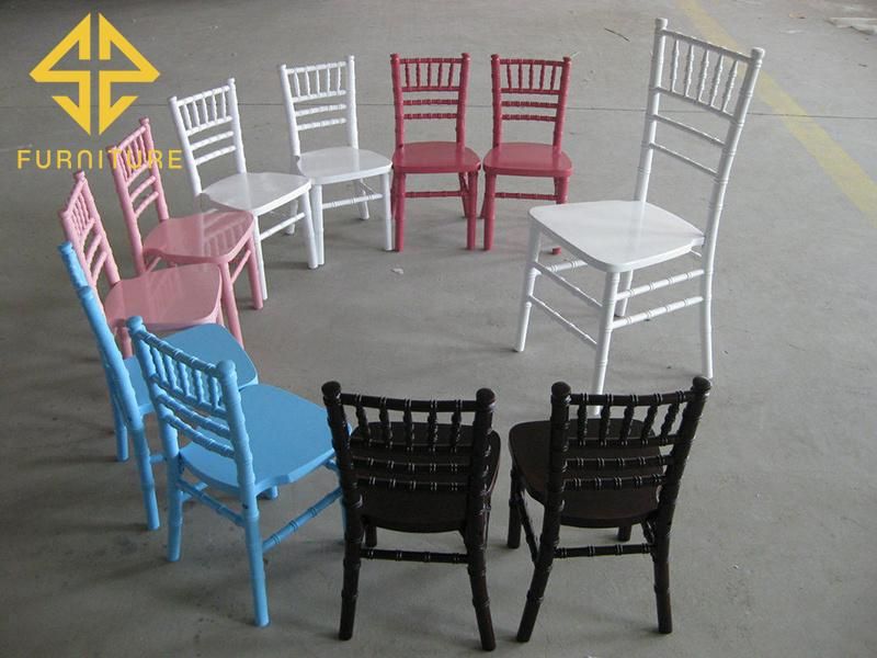 Event Furniture Plastic Resin Kids Tiffany Chair Stacking Chiavari Chair for Restaurant Hotel Wedding Banquet Party Use