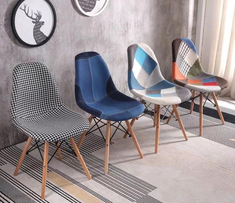 Coffee Shop Leisure Chairs Modern Bedroom Soft Makeup Leisure Chair Fabric Dining Chair Modern