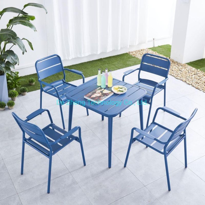 Modern New Design Outdoor Use Garden Furniture Aluminum Dining Bar Chair