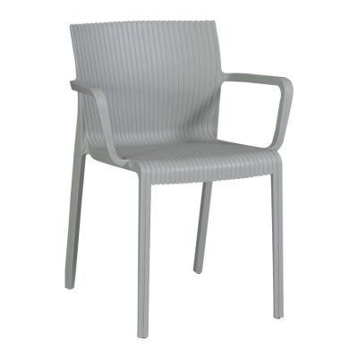 Ekar 20222 Amaon Hot Sell Hollow Design PP Plastic Stackable Chair Dining Chair