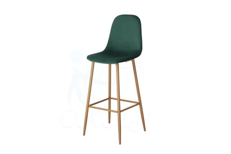 Simple Bar Chair with Velvet fabric