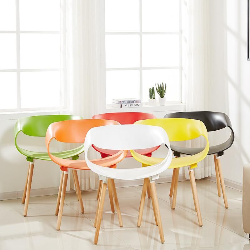 Newest Restaurant Cafe Home Comfortable Armless Ergonomic Dining Plastic Chair