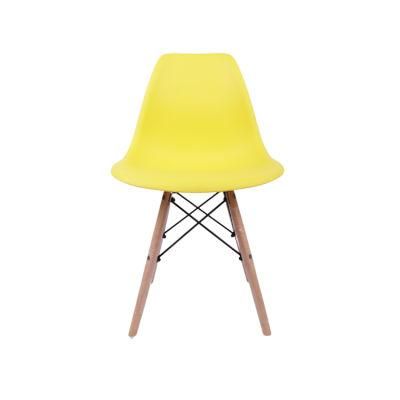 Wholesale Dining Room Furniture Simple Style Yellow Plastic Chair Sillas Cadeira Plastic Chairs Sil