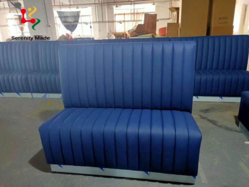 Commercial Grade Furniture Double Sided Chesterfield Dining Booth Seating