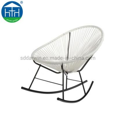 All-Weather Indoor Outdoor Oval Weave Lounge Patio Papasan Chair Rattan Acapulco Sun Chair Bistro Set