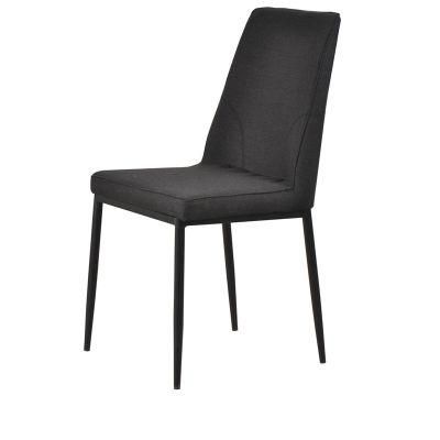 High Quality Restaurant Dining Furniture Modern Fabric Dining Chair with Metal Legs