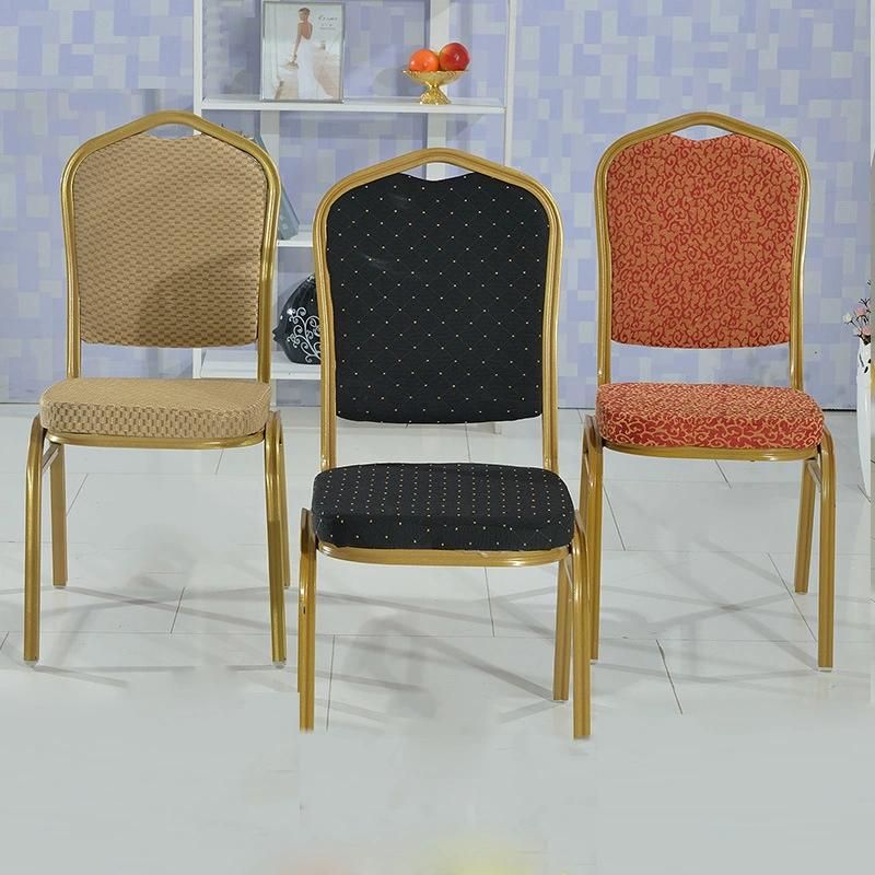 Modern Metal Armless Leisure Wedding Furniture Comfortable Dining Banquet Chair