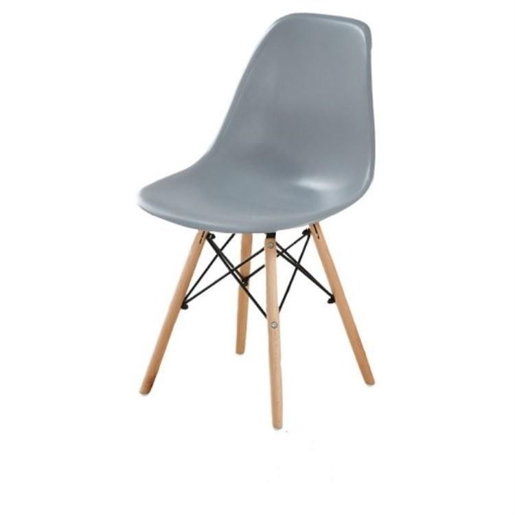 Cheap Garden Indoor Cafe Armless Wooden Leg Dining Plastic Chair