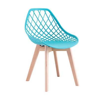 Design Plastic Wooden Dining Chair Restaurant Sillas Polipropileno