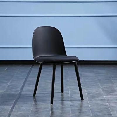 Hotel Room Table and Chair for Dining Restaurant Coffee Shop Chair Home Dining Steel Furniture Modern Style Plastic Dining Chair