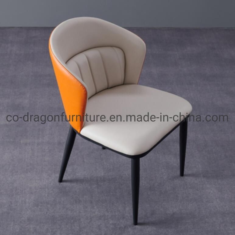 Modern Wholesale Steel Dining Chair with Leather for Dining Furniture