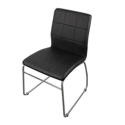 Wholesale Modern Home Furmiture Metal Legs PU Leather Dining Chairs