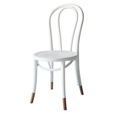 Kvj-7037wh Wedding White Bentwood Thonet Dining Chair with Sock Feet