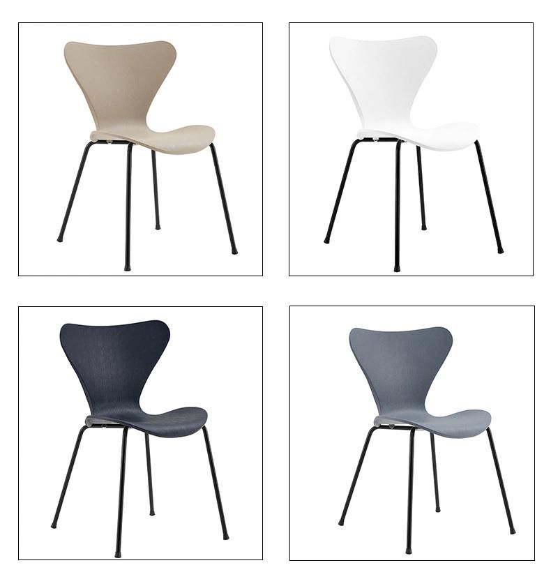 Modern Cheap Metal Relaxing Cafe Retro Aluminum Plastic Chair Restaurant Coffee Shop Dining Chairs