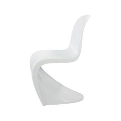 Modern S Shape Sillas Exterior Living Room Sillones White Plastic Dropship Dining Phantom Chair