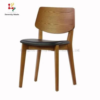 Commercial Furniture Soild Wood Frame Restaurant Cafe Dining Chairs