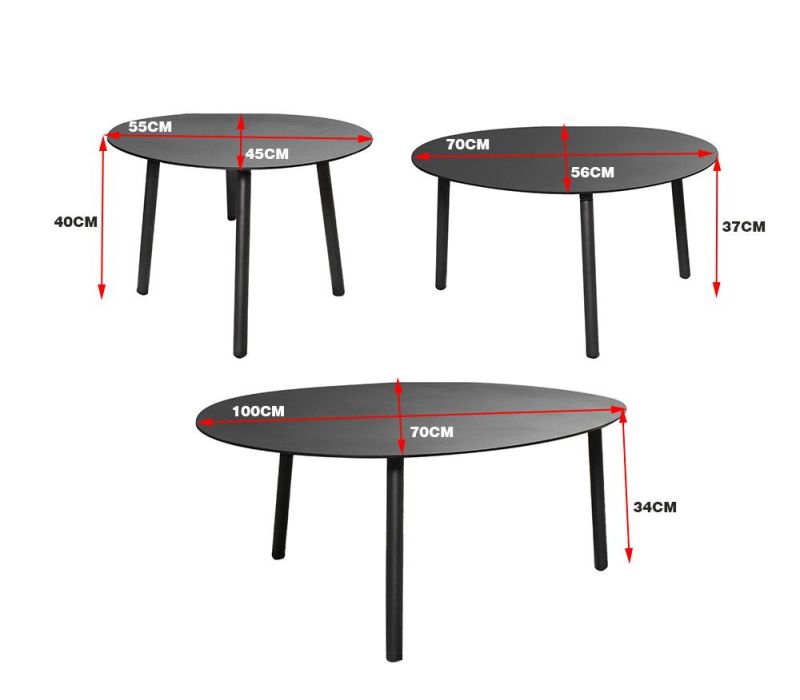 New Darwin Modern Customized China Outdoor Coffee Metal Side Patio Garden Table