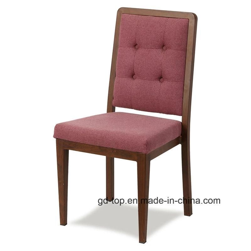 New Design Wood Grain Restaurant Chair with Arm