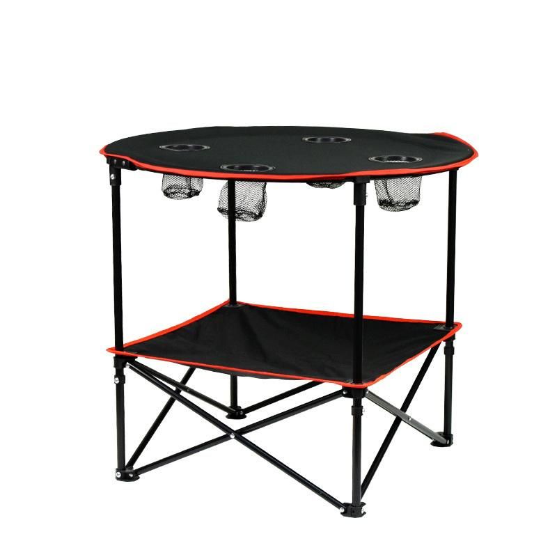 Portable Outdoor Set Ultra-Light Folding Table Camping Multi-Function Camping Car Self-Driving Tour Folding Round Table Wyz15589