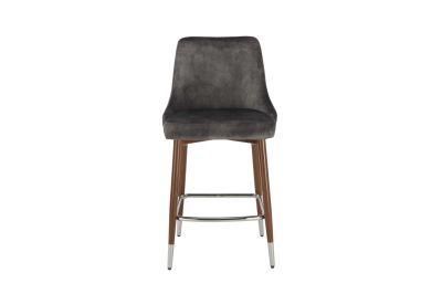 Modern Dark Gray Golden Leg Chair for Dining Room