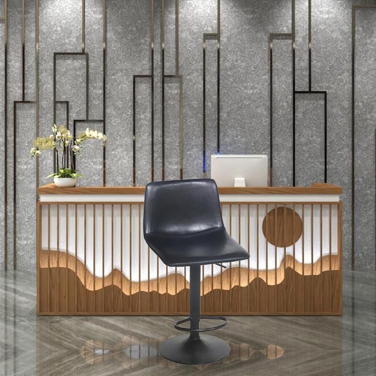 Industrial Modern Style Swivel Adjustable Height Bar Chair