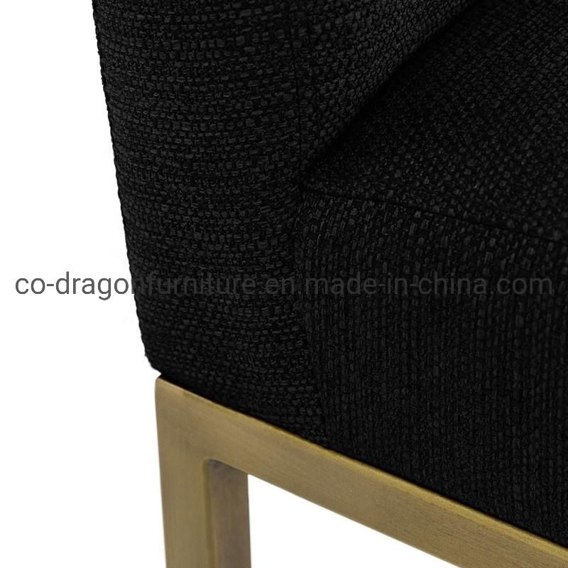 Wholesale Gold Steel Dining Chair with Fabric for Dining Furniture