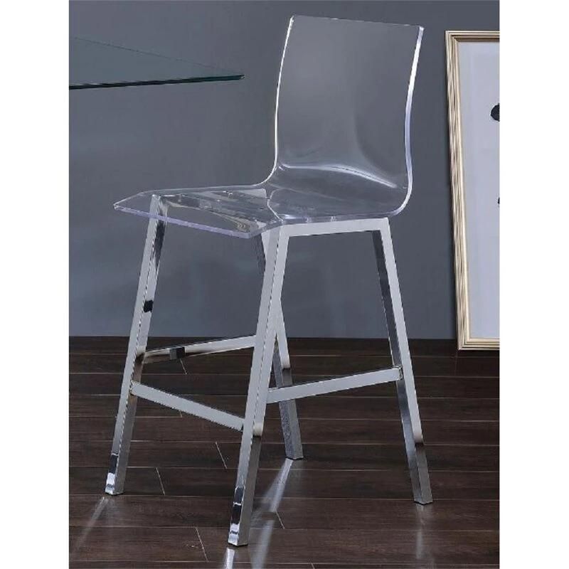 Cheap MID Century Furniture Modern Armless Polycarbonate Dining Chair Crystal Transparent Plastic Clear Acrylic Ghost Chair