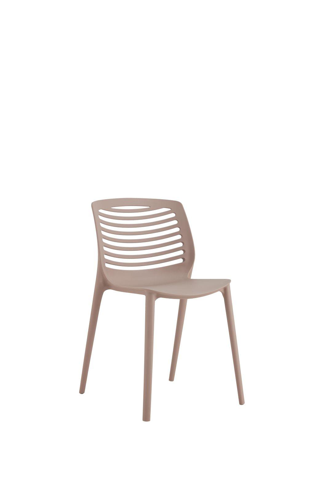 Popular Modern Stylish Colorful Outdoor Coffee Shop PP Plastic Dining Chairs