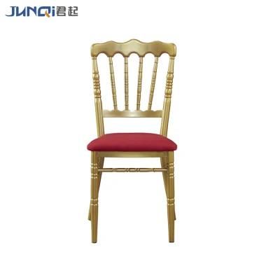 Wedding Hotel Dining Banquet Restaurant Stackable Metal Napoleon Chiavari Chair