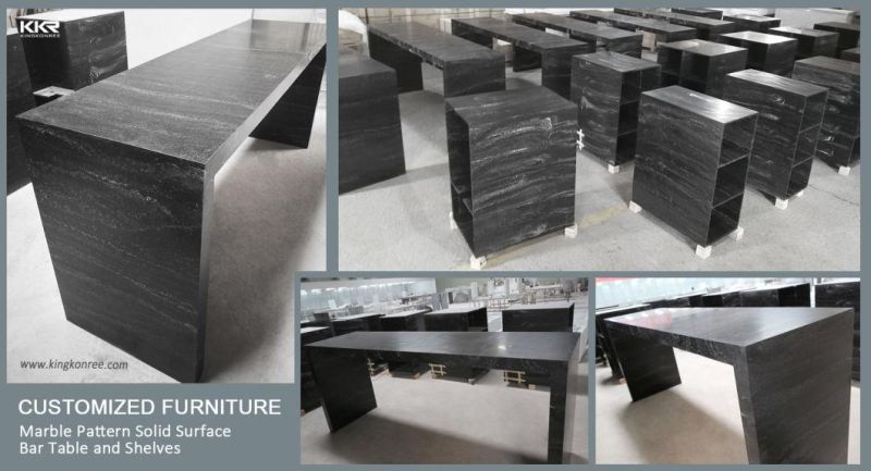 Modern Coffee Shop Stone Table Acrylic Solid Surface Table Tops