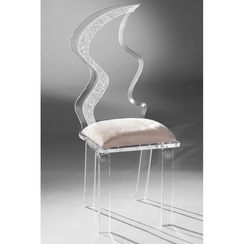 Creative Fashion Acrylic Material Transparent European and American Court Chairs