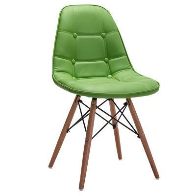 Factory Sillas PARA Comedor Sillon Nordico Green Husk Leather PU Dining Furniture Chair Modern Chair