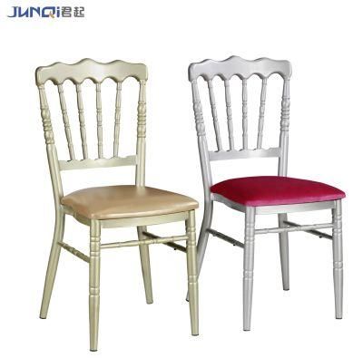 Hotel/Hall/Restaurant Aluminum Banquet Metal Stacking Tiffany Metal Wedding Chiavari Chair