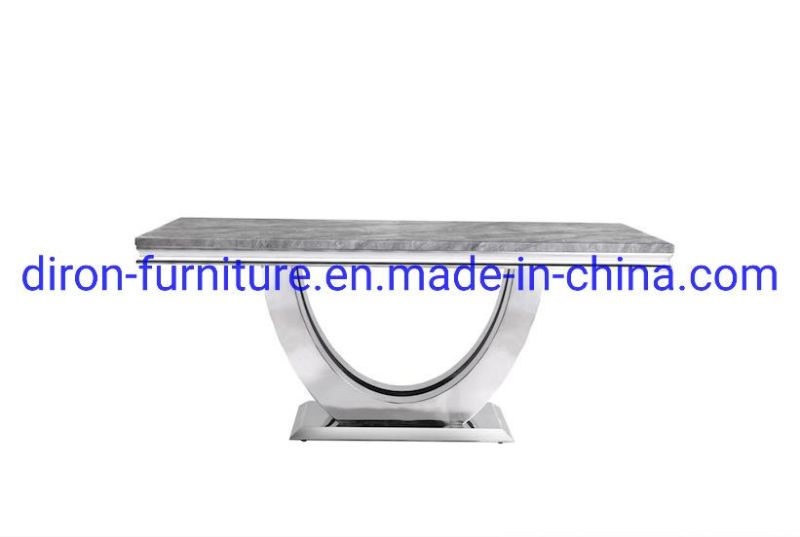 Hot Selling Stainless Steel Marble Dining Table