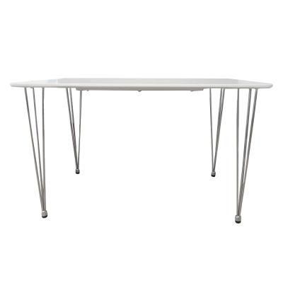 Luxury Wood Modern White Gloss Dining Table Restaurant Dining Table Design Italian Dining Table