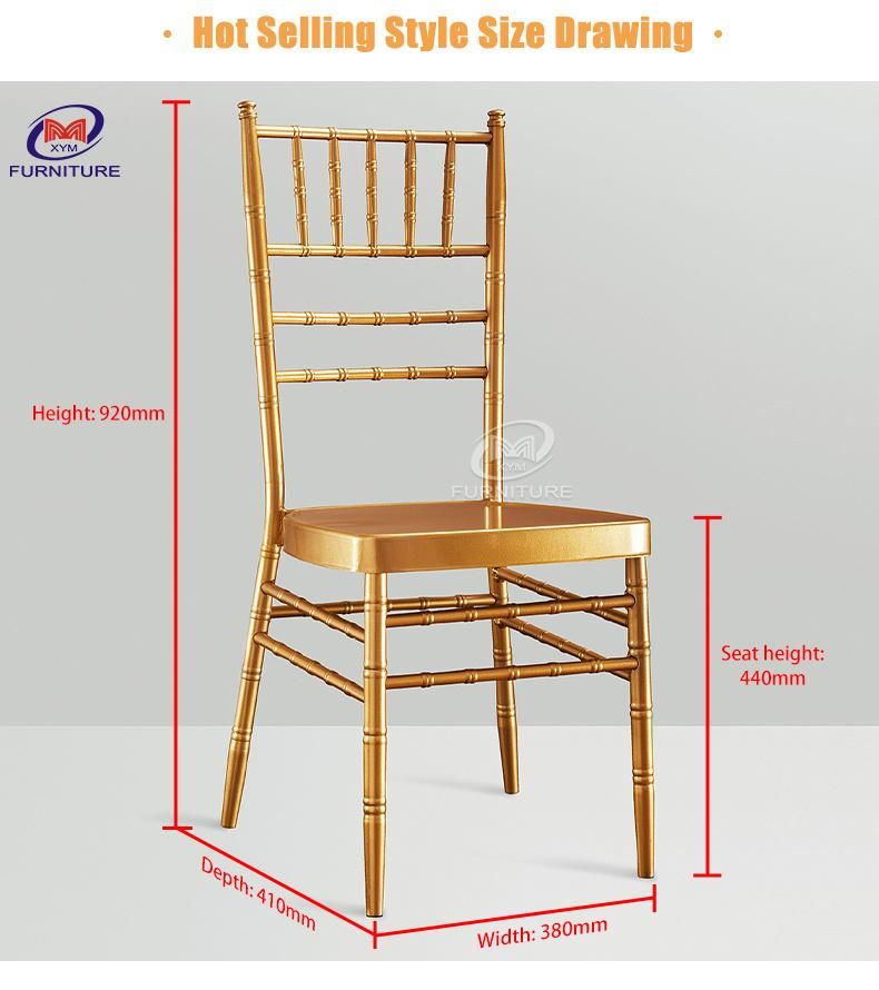 Fancy Wedding Party Steel Chiavari Chair Wholesale