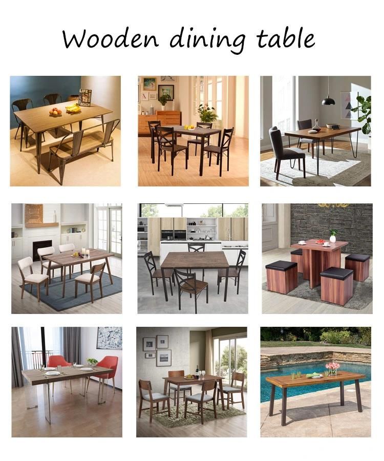 Modern Home Hotel Restaurant Furniture Wooden Food Table Dining Table