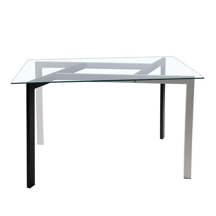 Modern Cheap Simple Dining Room Furniture Tempered Glass Dining Table