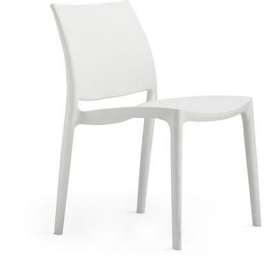 White Plastic Chairs Backrest Hollow Office Chairs (new)