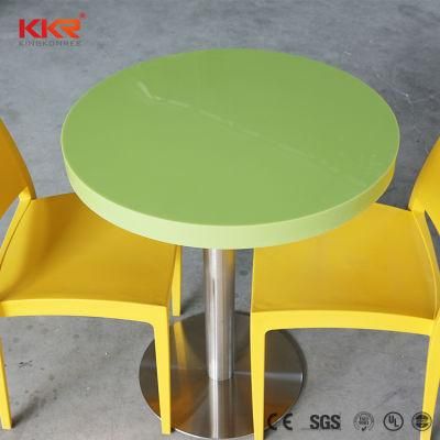 Custom Made Acrylic Solid Surface Artificial Stone Restaurant Bar Table