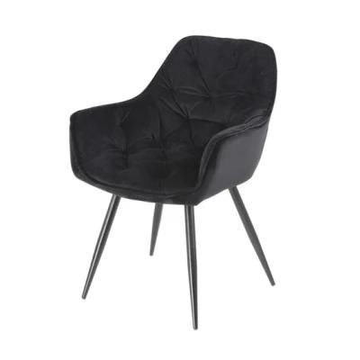 Modern Velvet Fabric Chair Dining Chair, Restaurant Furniture